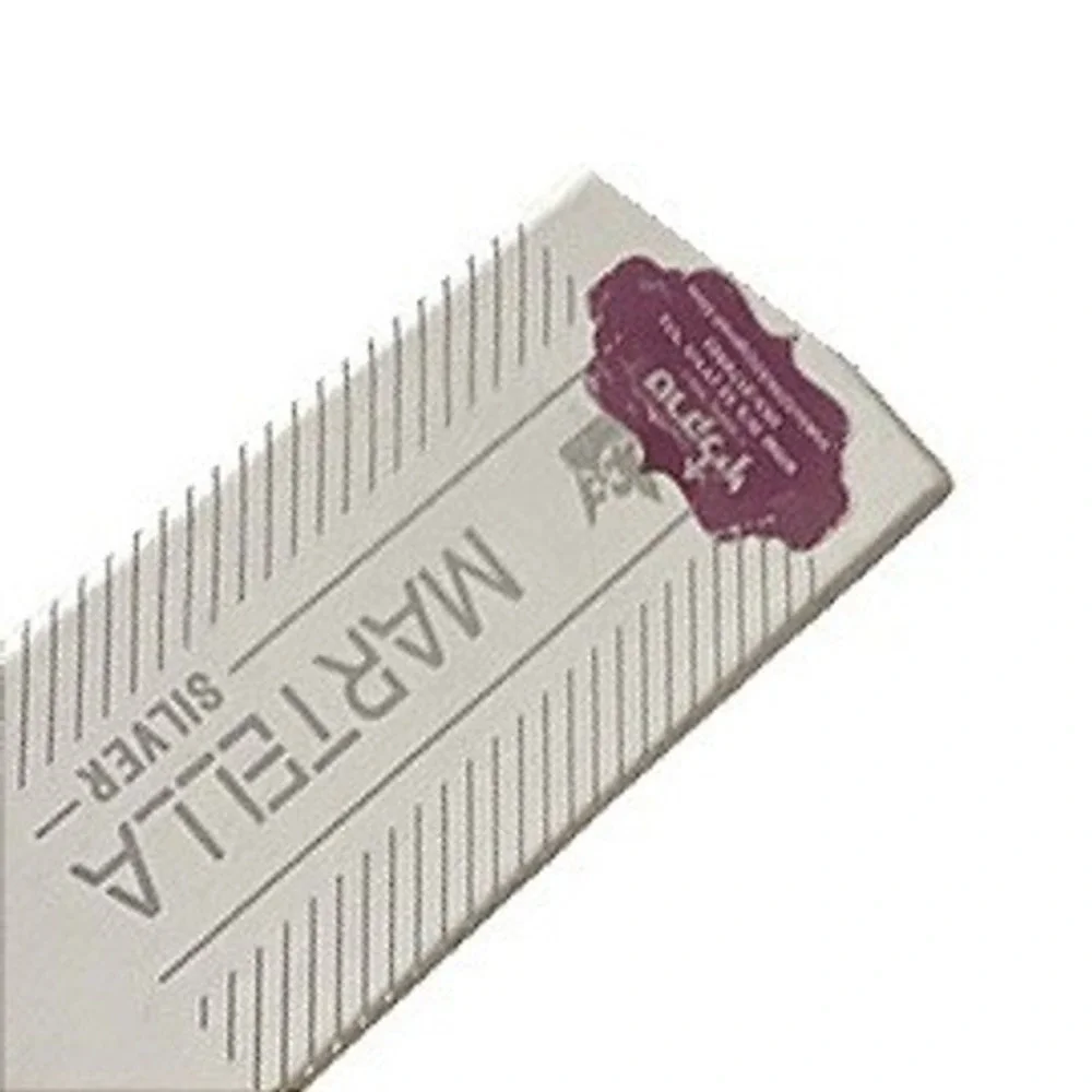 Martella Silver Challah Knife Ornate Crown Handle‎ Etched Hebrew Blade with Box